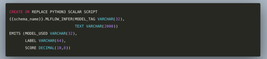 Exasol integration mlflow example.